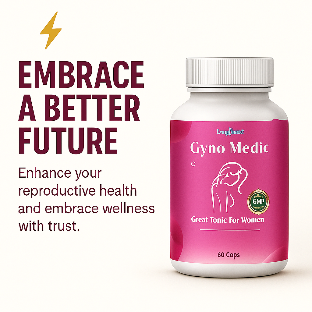 Gyno Medic – Ayurvedic Supplement for Women’s Reproductive Health | 30 Capsules | Supports Hormonal Balance & Menstrual Wellness