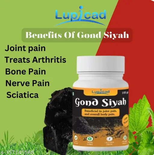 Lupicad Gond Siyah – 100g | Ayurvedic Remedy for Joint Pain & Bone Health | Natural Resin for Strength & Flexibility