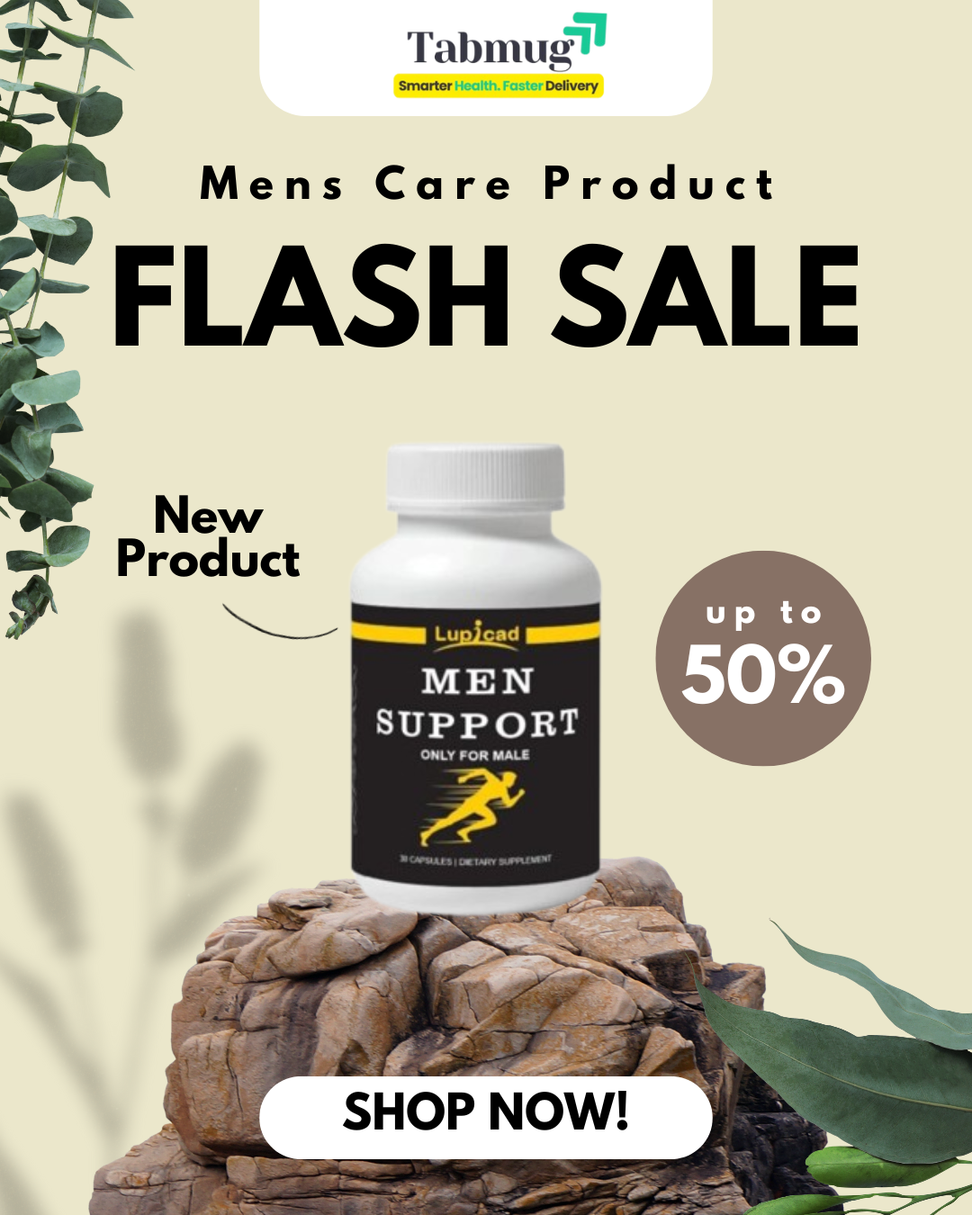 Man Support Capsules – Ayurvedic Power, Energy & Timing Booster for Men (30 Capsules)